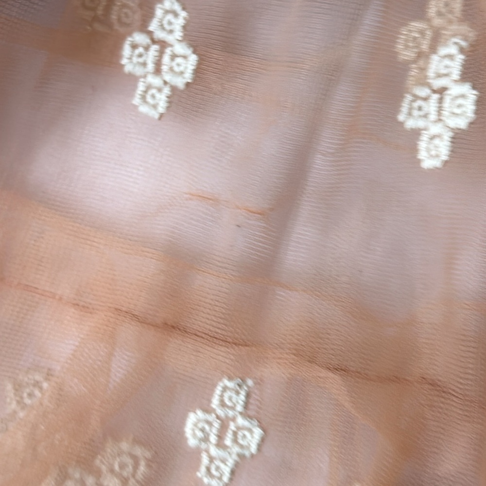 Free people peach midi embroidered dress - Picture 6 of 7